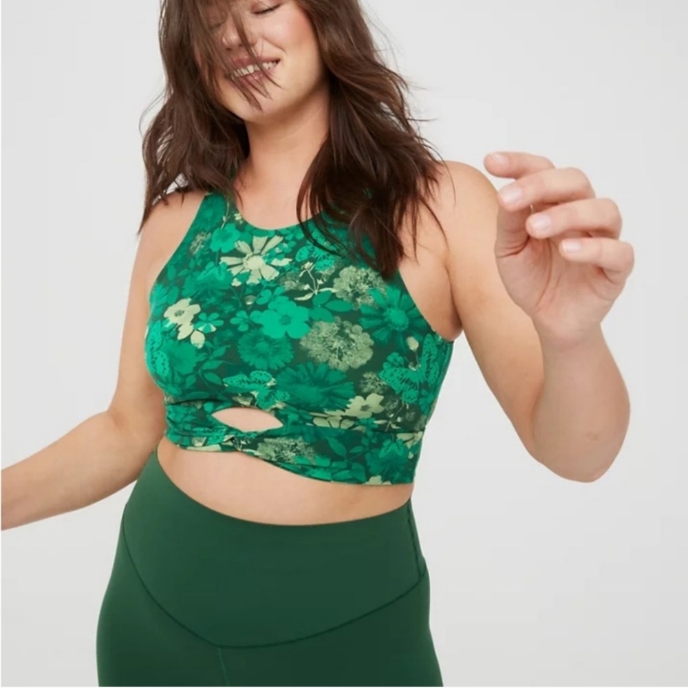 Offline x AE Blue Real Me Xtra Twist Keyhole Top Cut Out Top